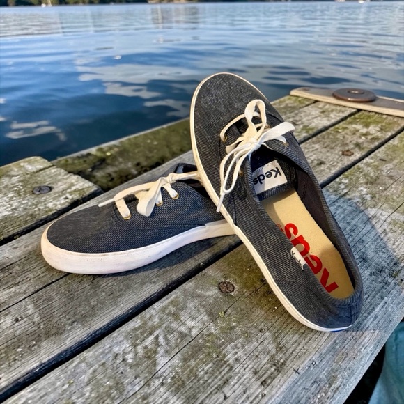 Keds Shoes - Keds Champion Denim Tie Up Shoes Very Good Condition